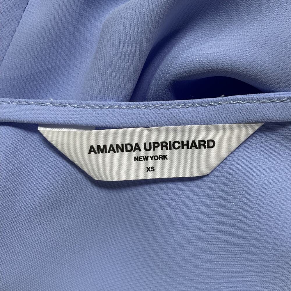 Amanda Uprichard Ruched English Lavender Sabal Mini Dress Size XS - Picture 4 of 5